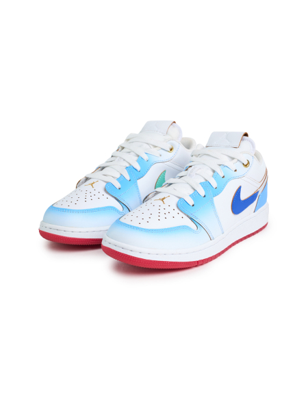 Кроссовки подростковые Jordan 1 Low SE "University Blue Gradient" GS NKDADDYS SNEAKERS, цвет: голубой FN8895-141 купить онлайн