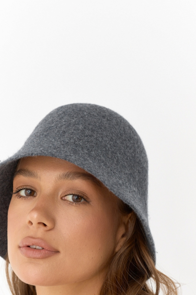 Панама из шерсти Ricoco, цвет: серый 7006/2 купить онлайн
