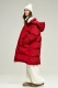 Пуховик удлиненный Lovely Red Erist store, цвет: красный, НФ-00002827 купить онлайн