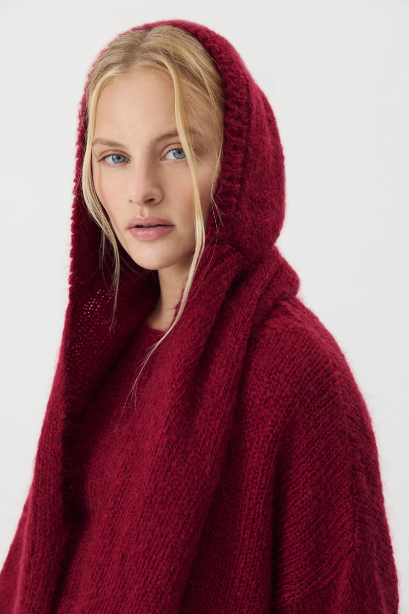 Косынка из шерсти мериноса Charmstore, цвет: винный 602-44998-451 купить онлайн