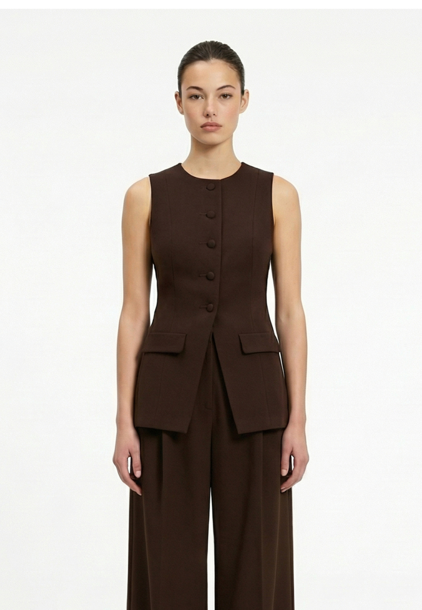 Жилет приталенный