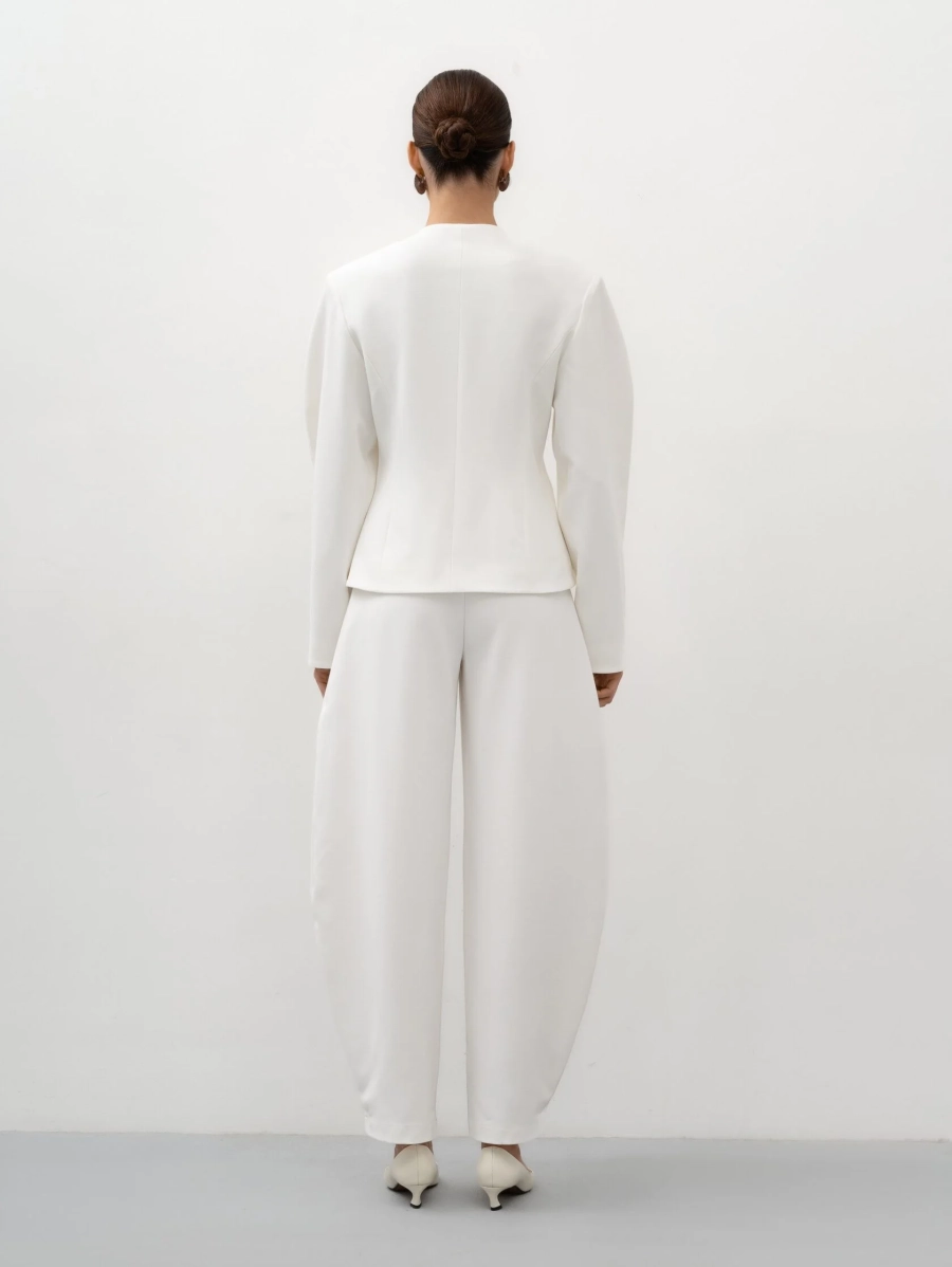 Брюки-бананы TRES, цвет: молочный, НФ-00002737 купить онлайн