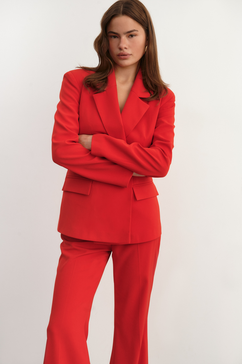 Брюки клеш Mollis, цвет: красный, 16-06-3399/2 купить онлайн