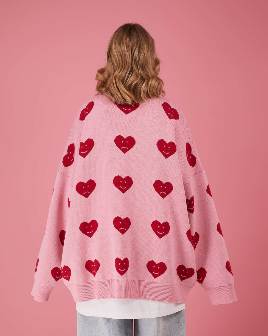 Свитер Сердце 24/7 TABOO, цвет: розовый, SVHeartP купить онлайн