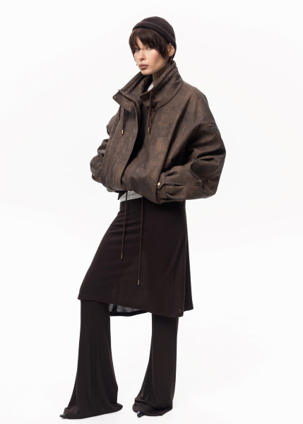 Брюки с юбкой ASYA SEMYONOVA, цвет: BROWN, 00-00002484 купить онлайн
