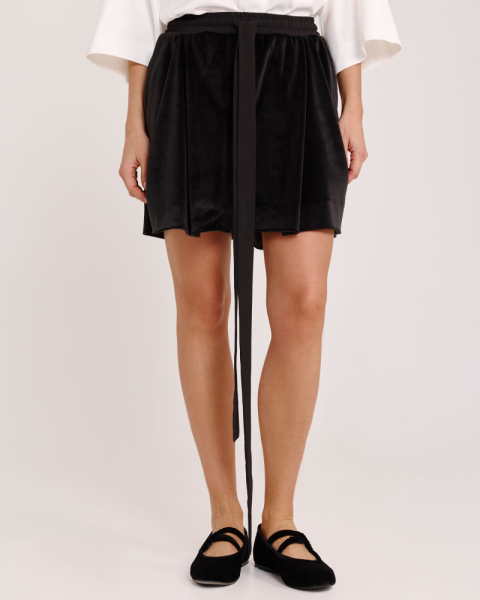 Шорты из бархата BLACK