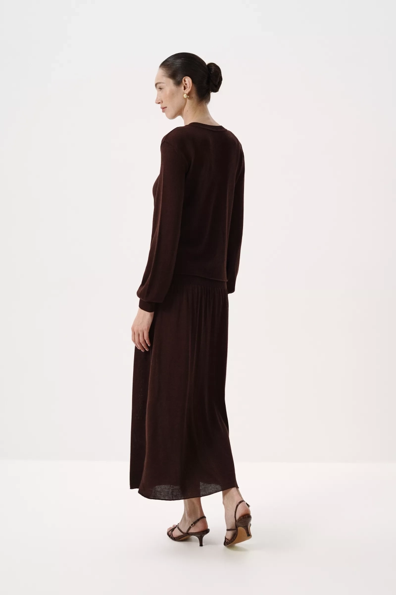 Кардиган из лиоцелла и шерсти Charmstore, цвет: шоколадный, 305-588119-551 купить онлайн