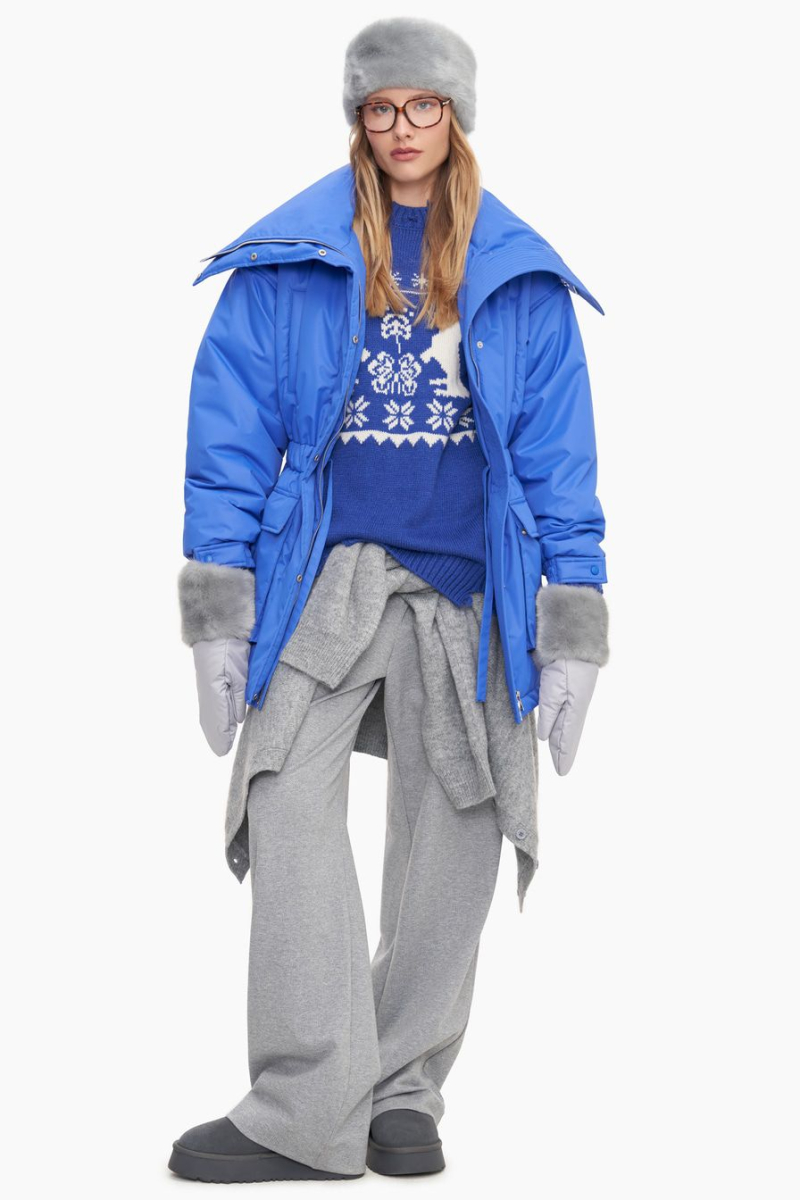 Варежки с меховыми манжетами TOPTOP, цвет: серый TT.610.13758.800 купить онлайн