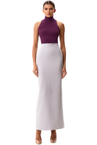 Юбка макси с разрезом