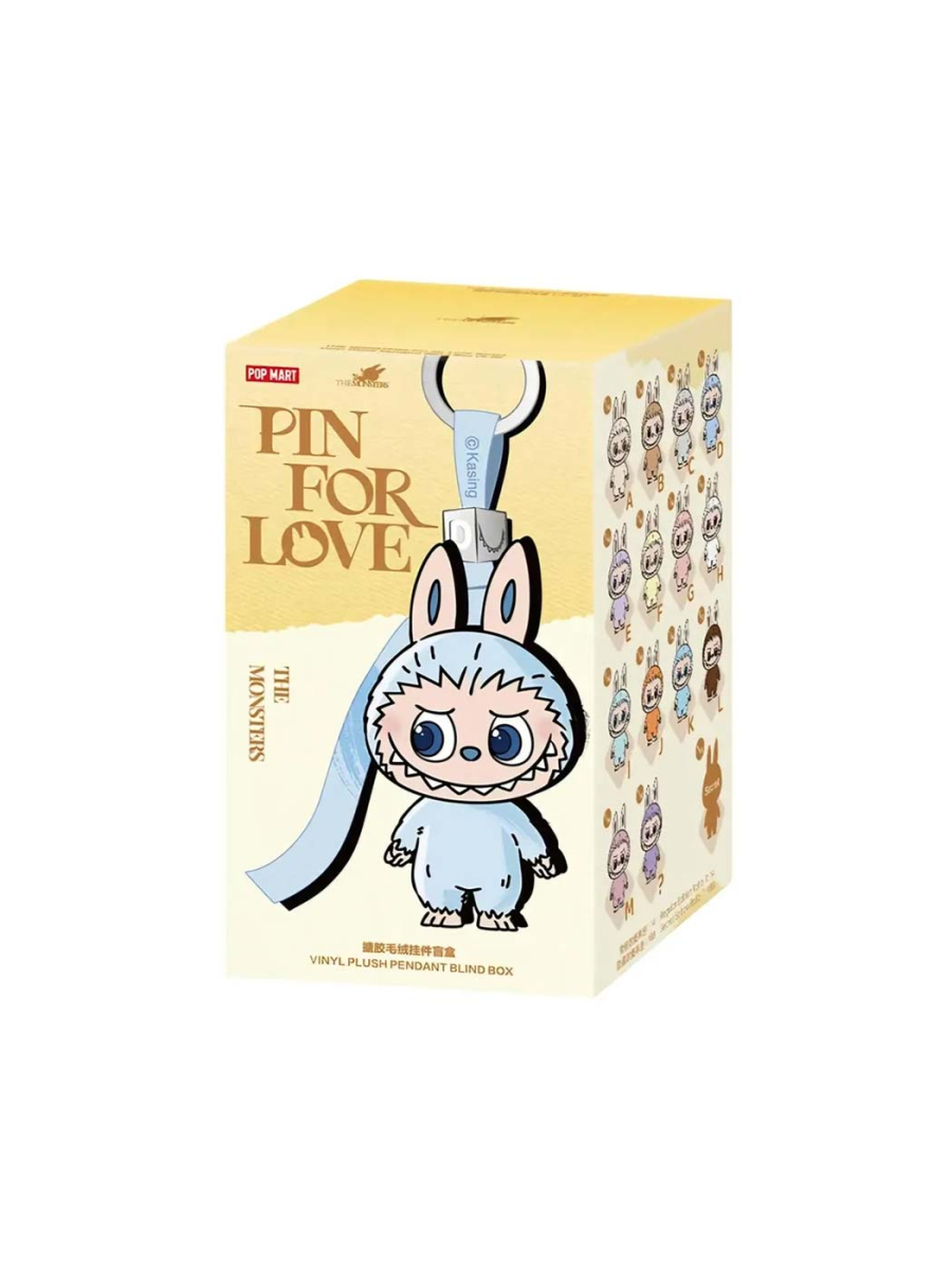 Брелок LABUBU THE MONSTER PIN FOR LOVE SERIES-VINYL PLUSH PENDANT BLIND BOX 1