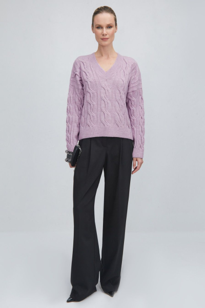 Пуловер с вязкой «косичка» TOPTOP, цвет: розовый, TT.050.13955.300 купить онлайн