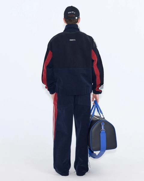 Джоггеры из велюра с лампасами ASIA ST 71, цвет: синий,  купить онлайн