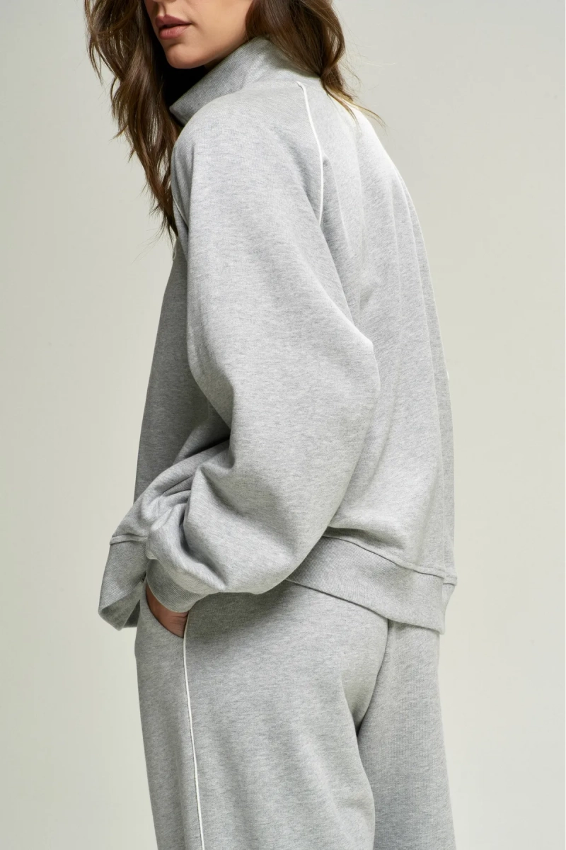 Анорак с кантом Grey Melange Erist store, цвет: серый, НФ-00002837 купить онлайн