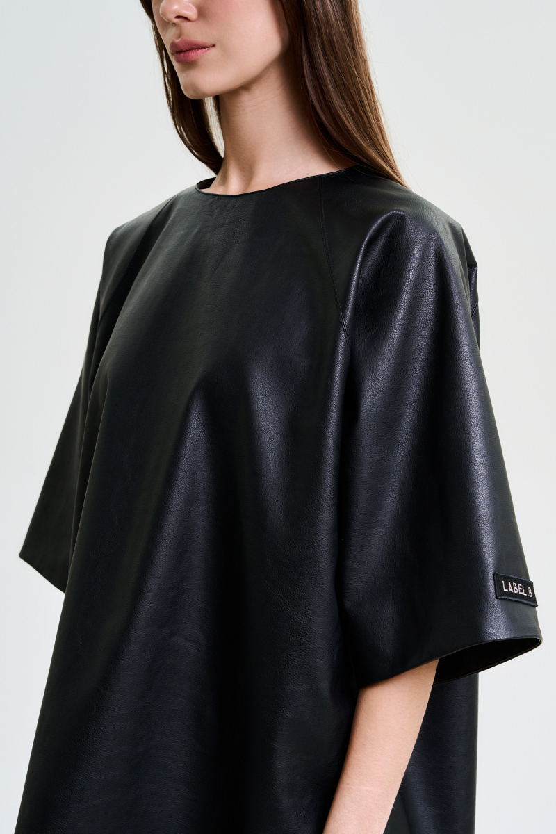Футболка из экокожи BLACK Label .B, цвет: black, Tp.04.5.4136.0225BLC купить онлайн