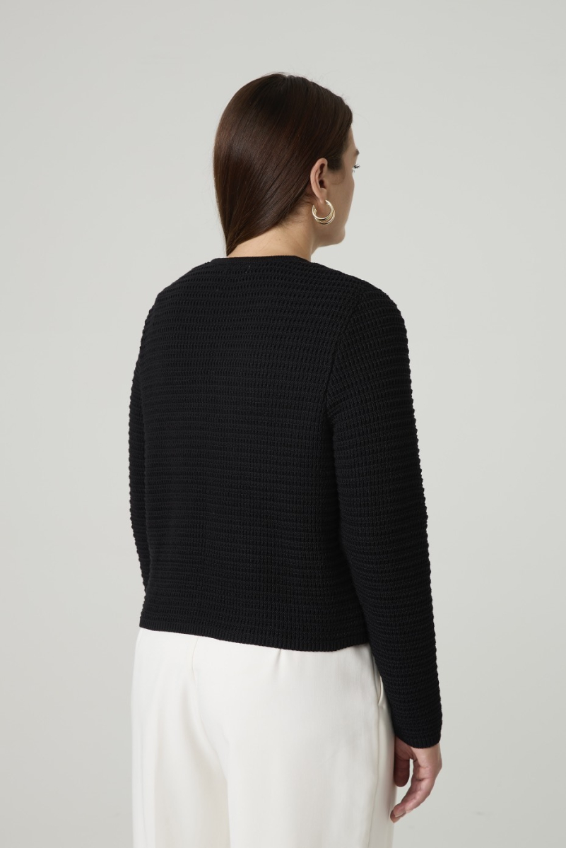 Жакет вязаный фактурный 4forms, цвет: Черный, 65491 купить онлайн