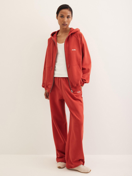 Худи из футера на молнии Chaika, цвет: красный, AW25HO03-60 купить онлайн