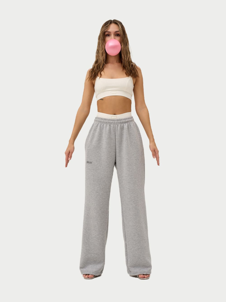 Брюки с застёжкой утепленные