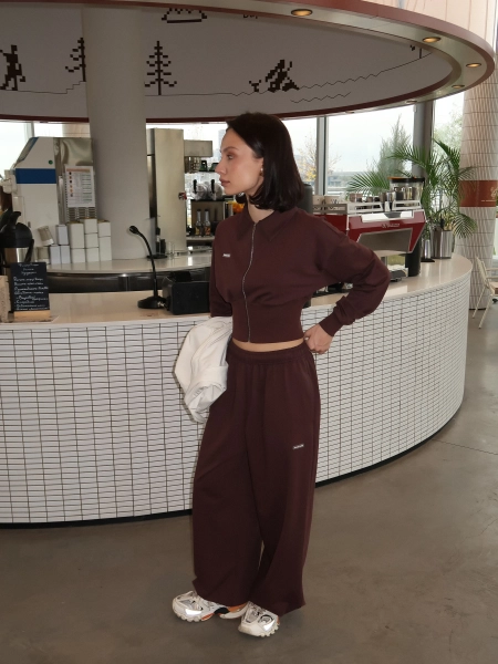 Зип худи "FLY" MIARTLAND, цвет: коричневый, НФ-00000786 купить онлайн