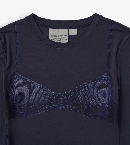 Лонгслив Бра F | ABLE, цвет: темно-синий, LNGSLV-FBL-BRS-DRKBL купить онлайн