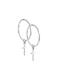 Серьги-конго со съёмными крестиками Tosya Store, цвет: серебро, 94023887 купить онлайн