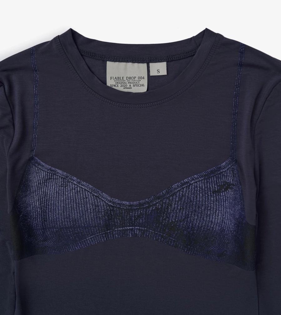 Лонгслив Бра F | ABLE, цвет: темно-синий, LNGSLV-FBL-BRS-DRKBL купить онлайн