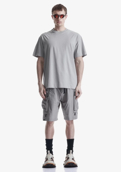 Футболка с рукописным тональным логотипом KRAKATAU, цвет: Светло-серый, Tm141-3 купить онлайн