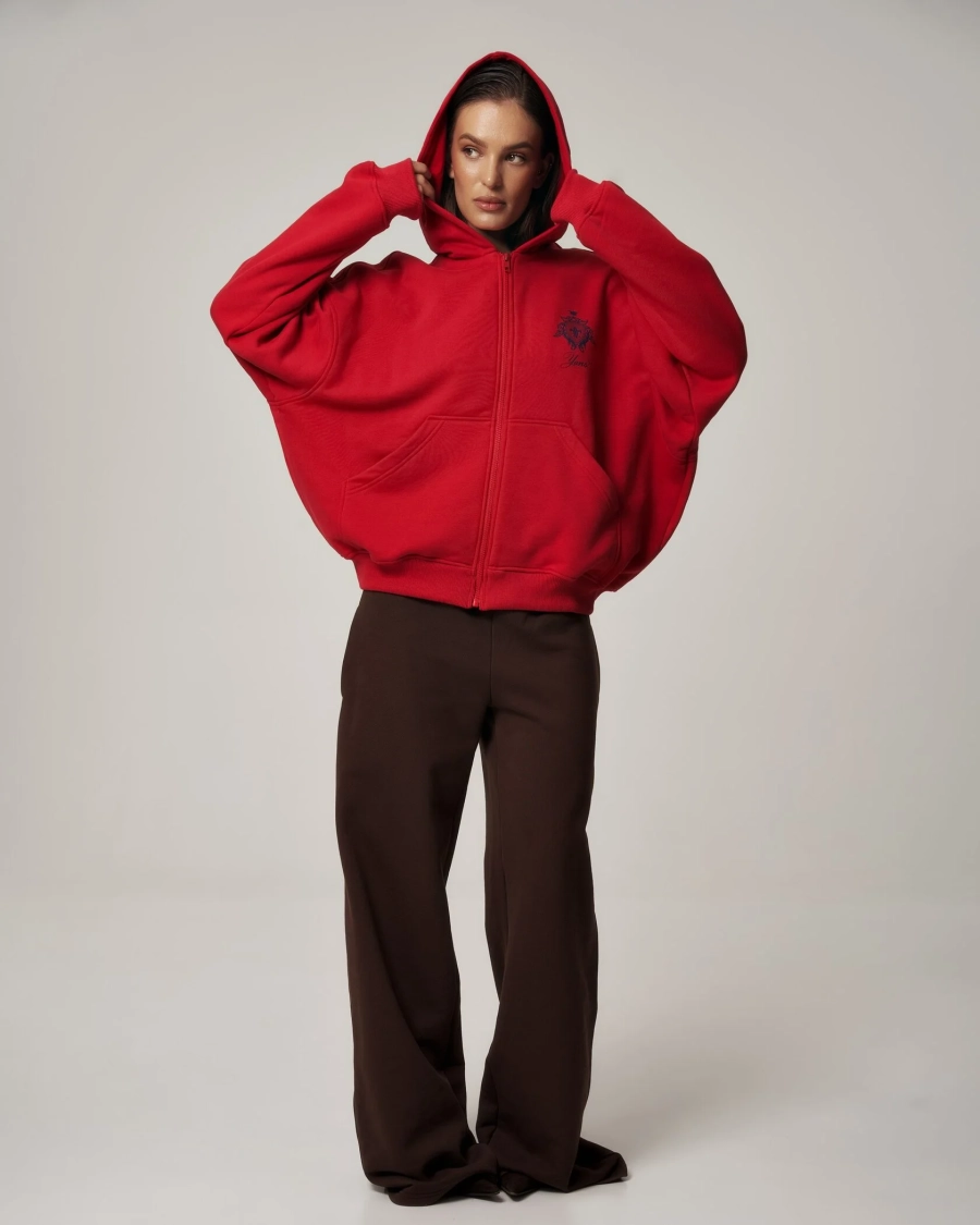 Худи YONS STUDIOS RED YONS, цвет: красный, YO-786 купить онлайн