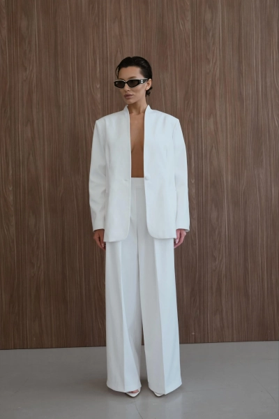 Жакет удлиненный "Чистота" Мини, цвет: молочный, НФ-00000505 купить онлайн