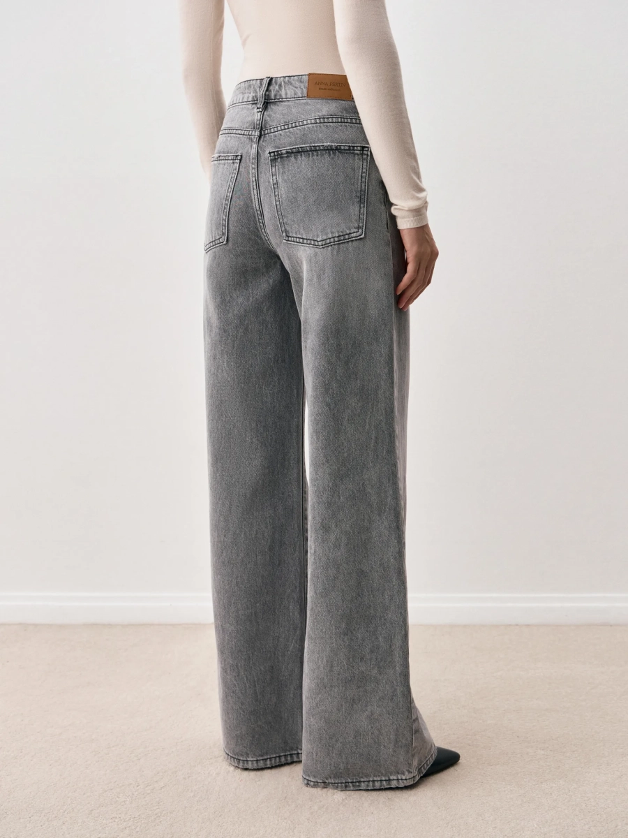 Джинсы WIDELEG ANNA PEKUN, цвет: серый, 53.2477.805 купить онлайн