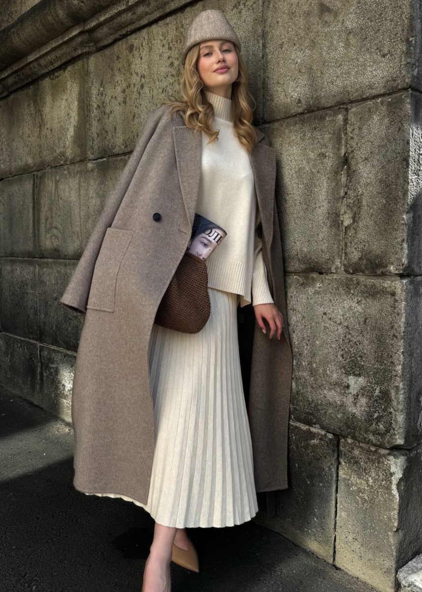 Костюм: джемпер с юбкой "Гофре"