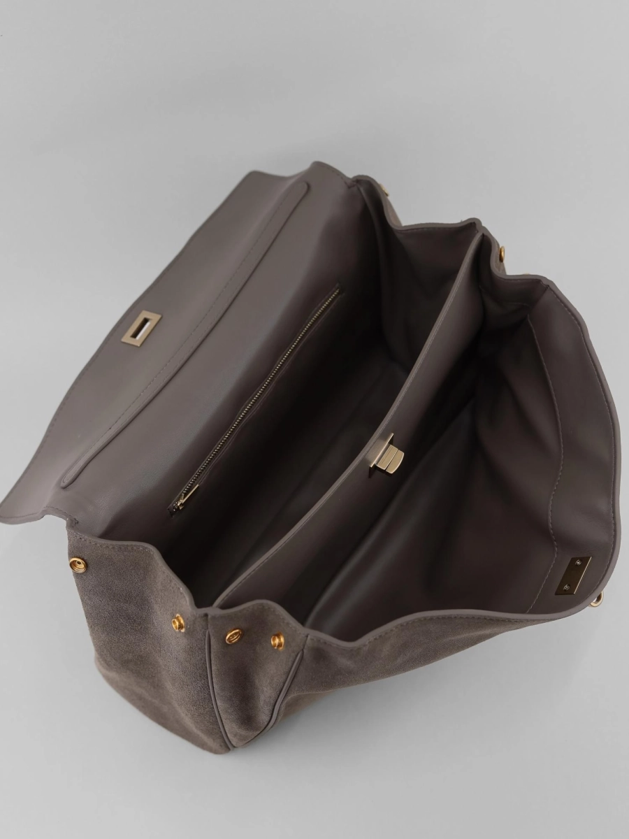 Сумка SANDRA MEDIUM brand salad, цвет: suede taupe J-704-PHR 7895 купить онлайн