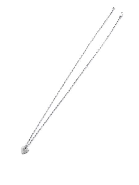 Серебряное колье сердце "Bubble"