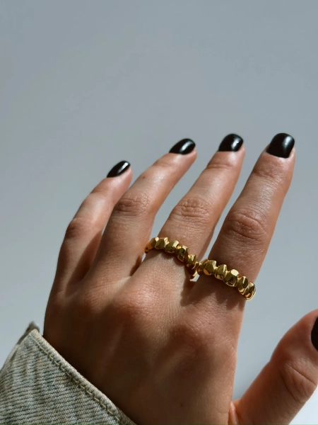 Серебряное кольцо «Цыпа» мини gold SBLESKOM, цвет: позолота, 21758 купить онлайн