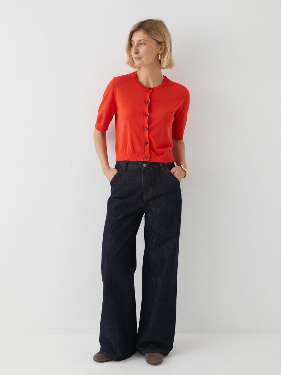 Кардиган с коротким рукавом Marou, цвет: красный, Mar_26021406 купить онлайн