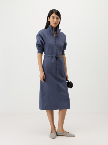 Прямое платье из неофутера Conso, цвет: синий, PD 260403 - синий купить онлайн