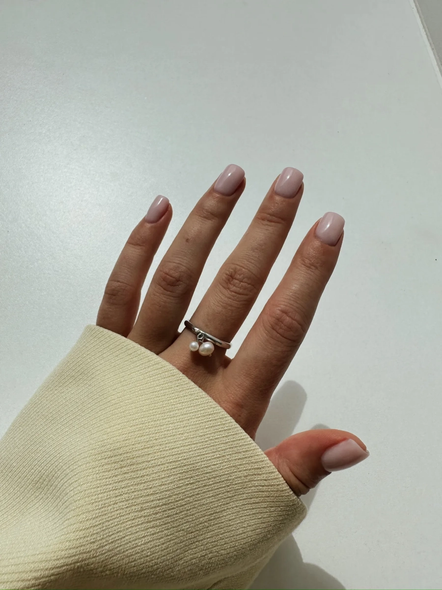 Серебряное кольцо «Жемчужина» SBLESKOM, цвет: серебро, 12109 купить онлайн