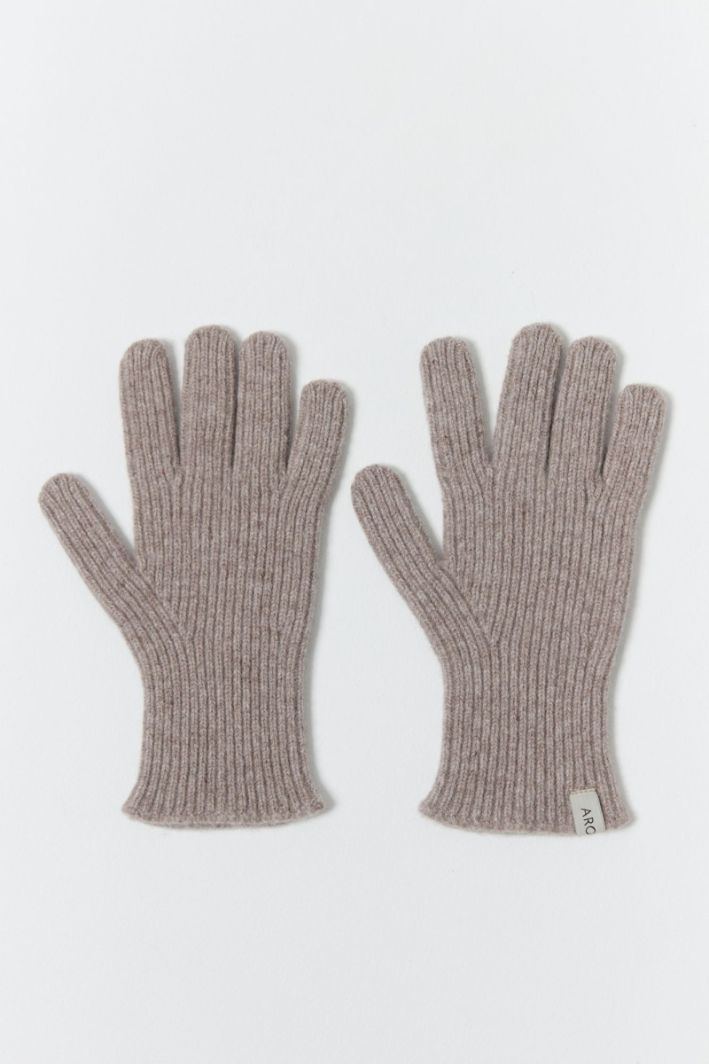 Перчатки из объемной шерсти мужские