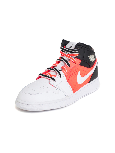 Кроссовки подростковые Jordan 1 Mid SE "Infared" GS NKDADDYS SNEAKERS, цвет: Чёрный FB4417-016 купить онлайн