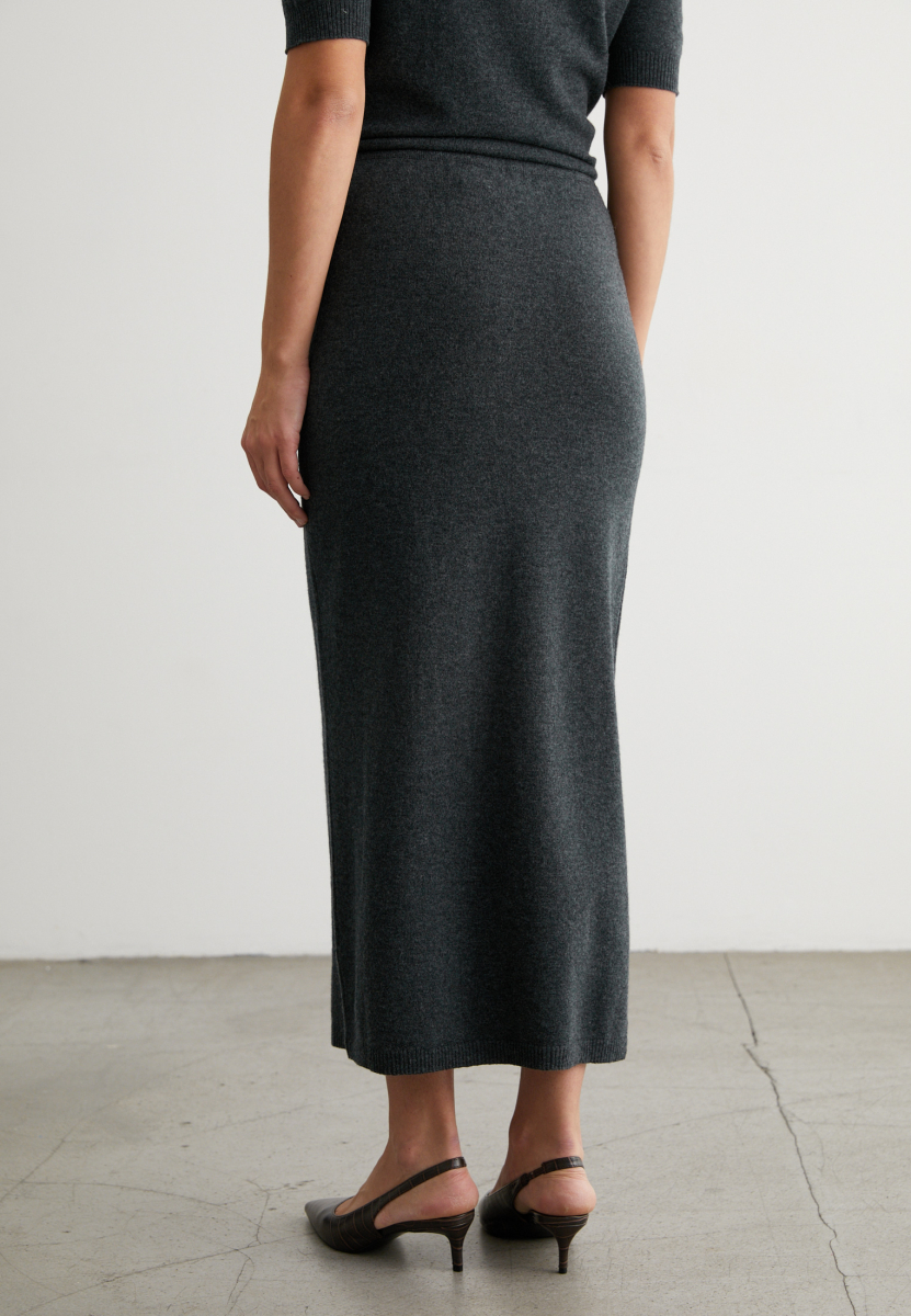 Юбка кашемировая Norma Marou, цвет: темно-серый, Mar2_2605 купить онлайн