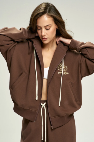 Худи ZIP Wellness Brown