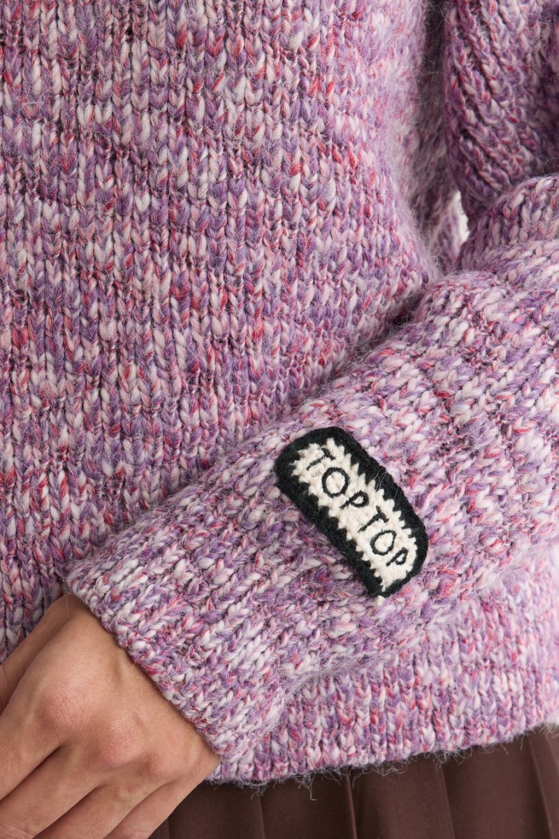 Джемпер из переработанного полиэстера TOPTOP, цвет: розовый с принтом, TT.050.18257.301 купить онлайн