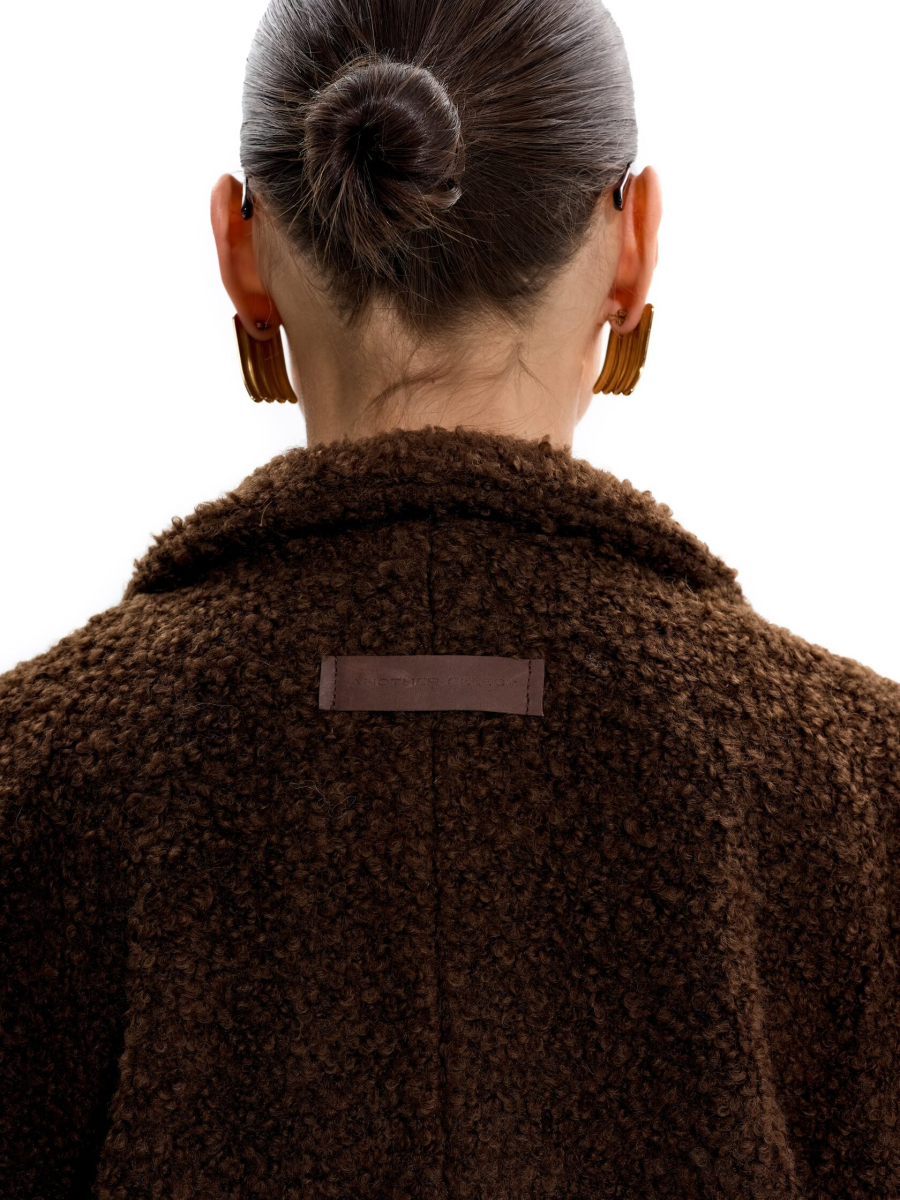 Пальто из смесовой шерсти ANOTHER SELECT, цвет: коричневый, 00062 купить онлайн