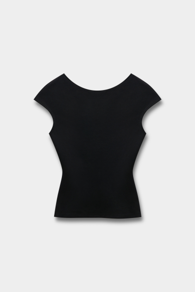 Топ из трикотажа с открытой спиной REFERT, цвет: Черный, 15-4118/1-2511 купить онлайн