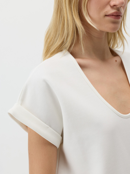 Базовая футболка из неофутера Conso, цвет: белый, PF 260413 - белый купить онлайн