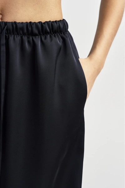 Брюки атласные Erist store, цвет: Черный,  купить онлайн