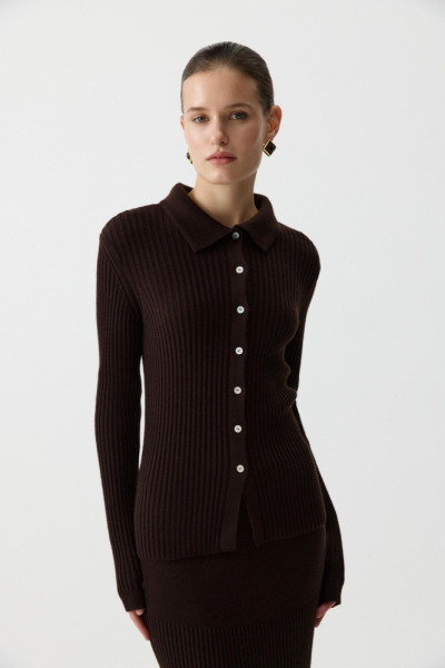 Джемпер-поло с пуговицами