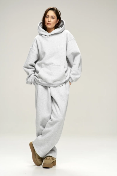 Брюки с начесом Grey Melange Erist store, цвет: серый, НФ-00003018 купить онлайн