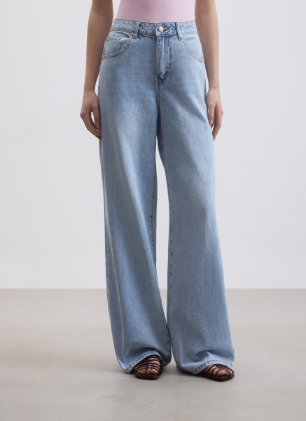 Джинсы свободного кроя ALL WE NEED, цвет: светло-голубой, 2604W4602-18 купить онлайн