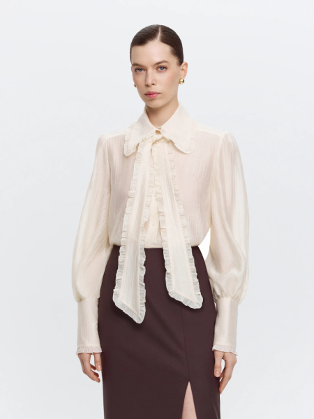 Полупрозрачная блуза