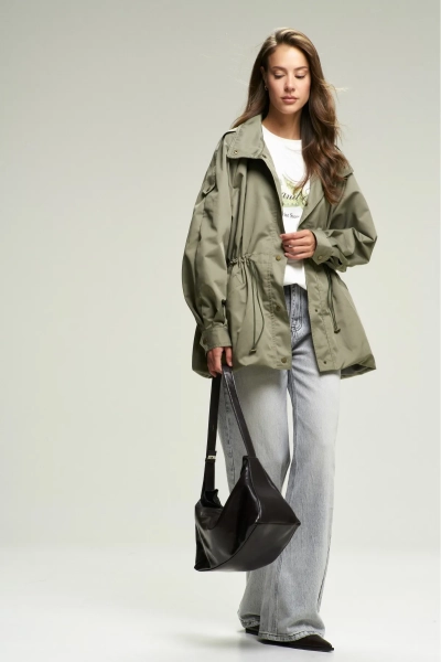 Куртка-реглан на кулиске Olive Erist store, цвет: оливковый НФ-00000766 |новая коллекция купить онлайн